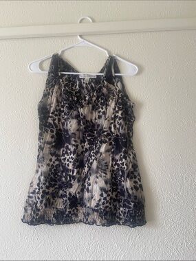 French Laundry Animal Print Top